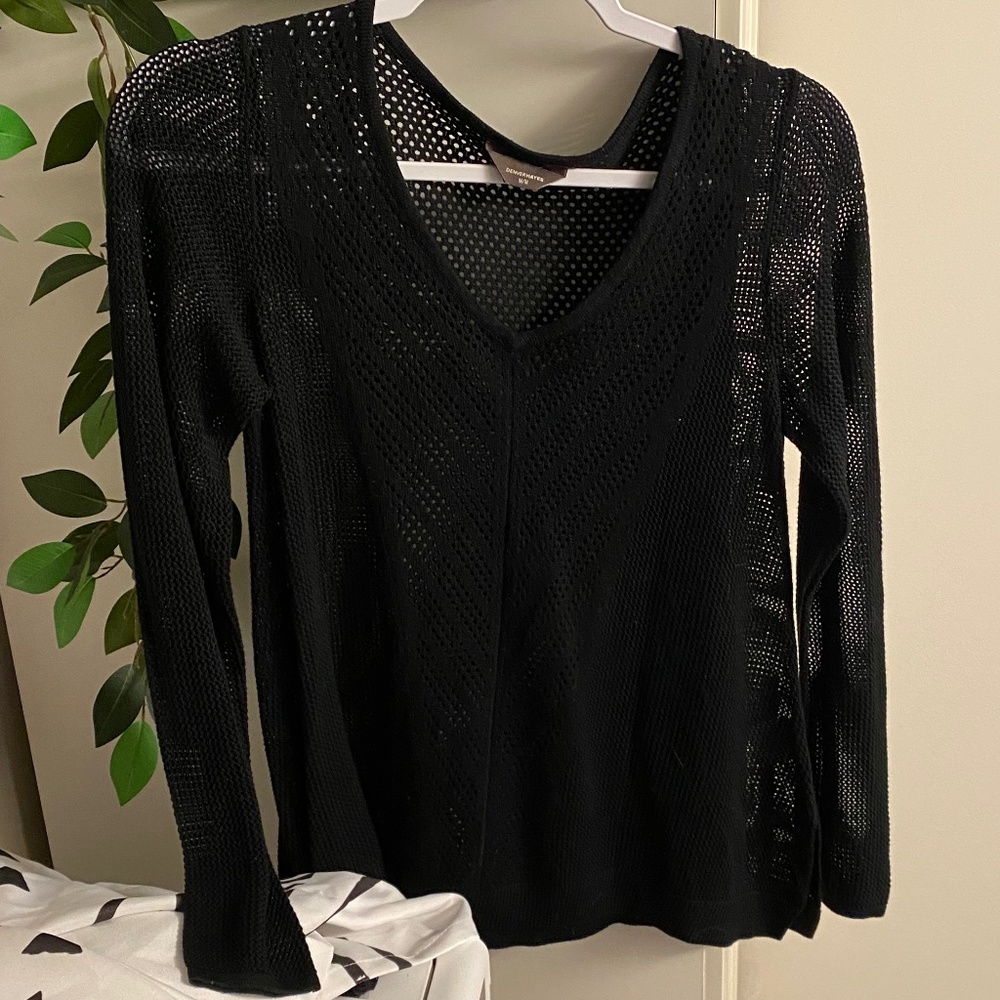 Denver Hayes | Black Mesh Shirt